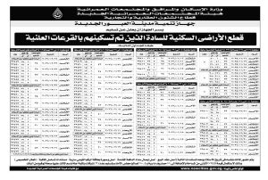 بدءاً من الأحد القادم..جدول تسليم 2045 قطعة أرض سكنية بالعبور الجديدة 3 جدول تسليم 2045 قطعة أرض سكنية بالعبور الجديدة
