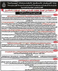 وزارة الإسكان تعلن عن تيسيرات جديدة لطلبات تخصيص الأراضي والوحدات بالمدن الجديدة 2 «الإسكان» تقر حزمة تيسيرات جديدة لتخصيص الأراضي وسداد المستحقات