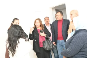 مي عبد الحميد تتفقد الإسكان الاجتماعي بالعاشر من رمضان وجاهزية 3000 وحدة للتسليم 2 مي عبد الحميد