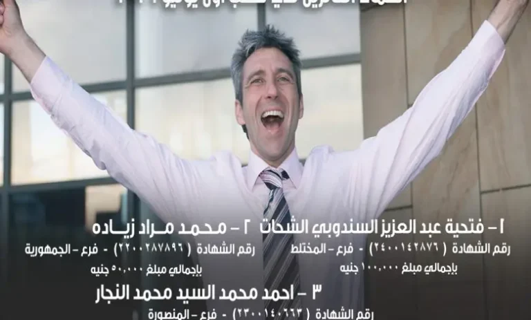 المصرف المتحد يعلن الفائزين في سحب شهادة المليونير لشهر يونيو 2026